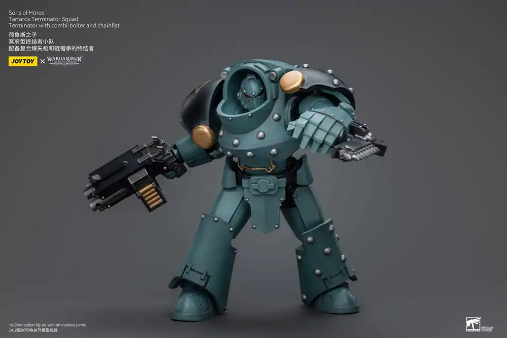 Figurină de acțiune Warhammer The Horus Heresy 1/18 Tartaros Terminator Squad Terminator cu Combi-Bolter și Pumn de Lanț 12 cm poza produsului