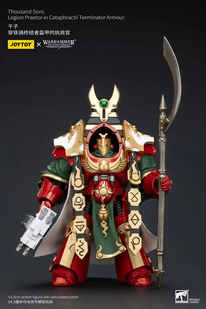 Warhammer The Horus Heresy Figurina de acțiune 1/18 Thousand sons Legion Praetor in Cataphractii Terminator Armură 12 cm poza produsului