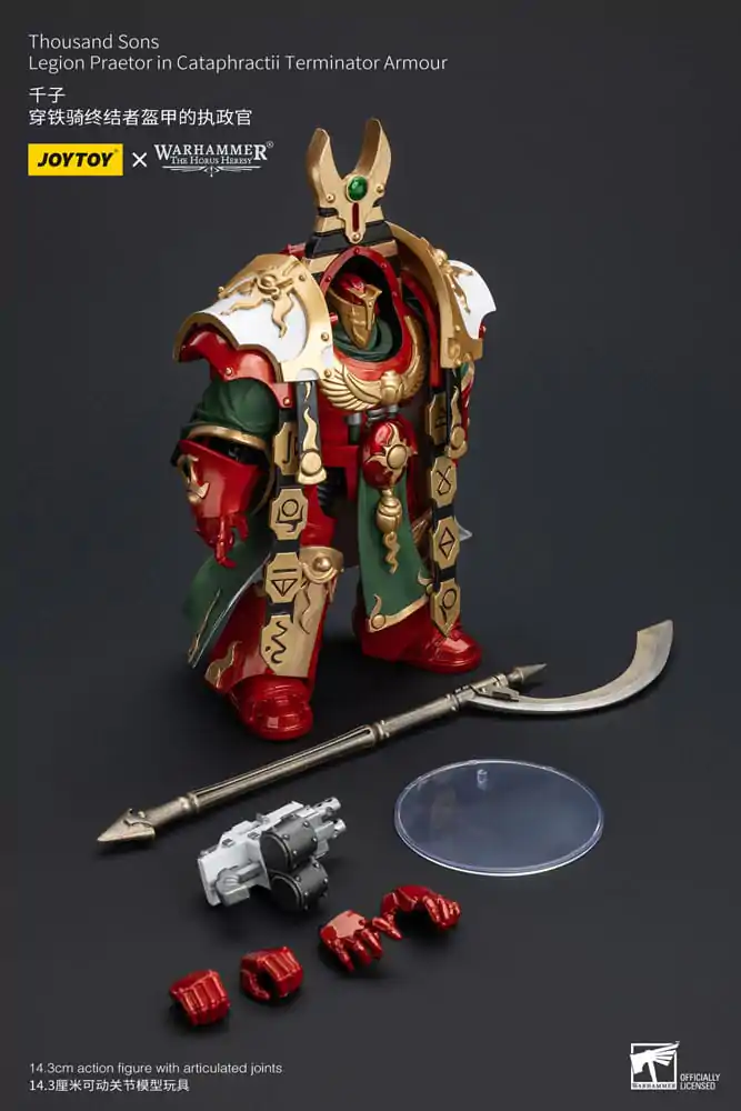 Warhammer The Horus Heresy Figurina de acțiune 1/18 Thousand sons Legion Praetor in Cataphractii Terminator Armură 12 cm poza produsului