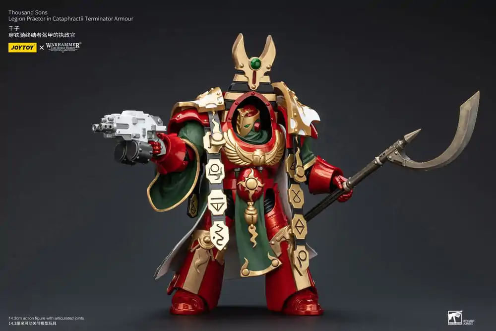 Warhammer The Horus Heresy Figurina de acțiune 1/18 Thousand sons Legion Praetor in Cataphractii Terminator Armură 12 cm poza produsului