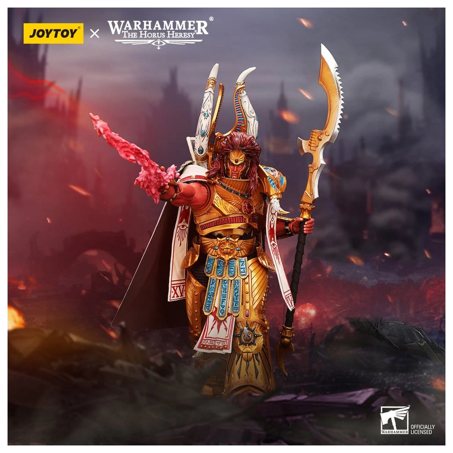 Figurină de acțiune Warhammer The Horus Heresy 1/18 Thousand sons Magnus the Red Primarch of the XVth Legion 12 cm poza produsului
