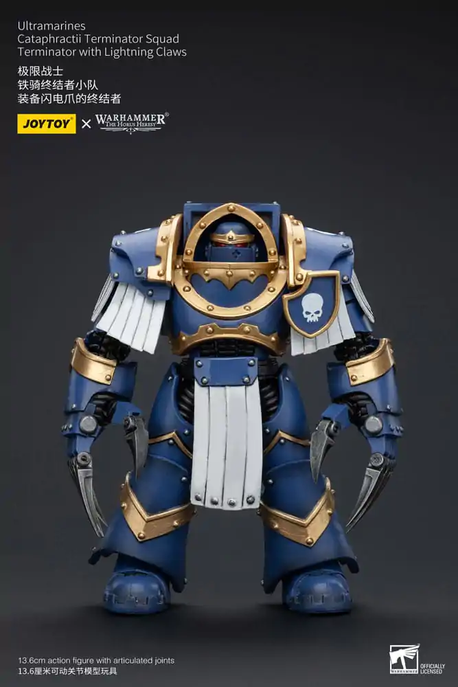 Warhammer The Horus Heresy figurină de acțiune 1/18 Ultramarines Cataphractii Terminator Squad Terminator cu Lightning Claws 14 cm poza produsului