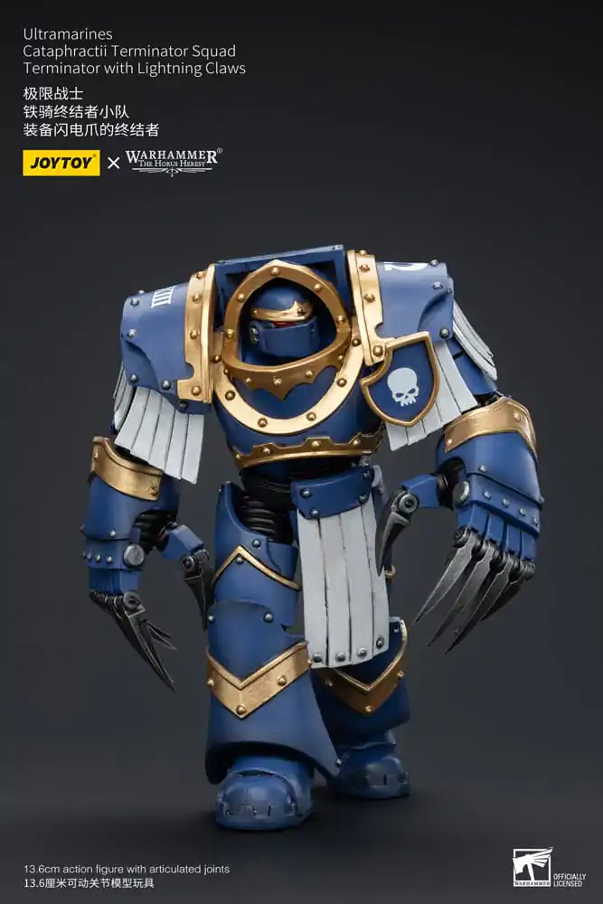 Warhammer The Horus Heresy figurină de acțiune 1/18 Ultramarines Cataphractii Terminator Squad Terminator cu Lightning Claws 14 cm poza produsului