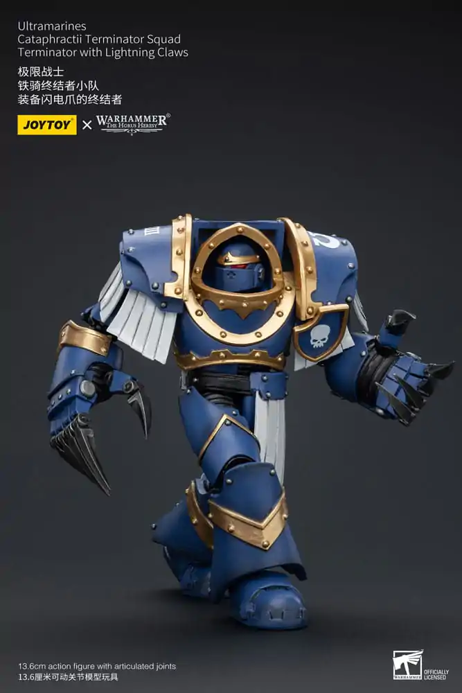 Warhammer The Horus Heresy figurină de acțiune 1/18 Ultramarines Cataphractii Terminator Squad Terminator cu Lightning Claws 14 cm poza produsului