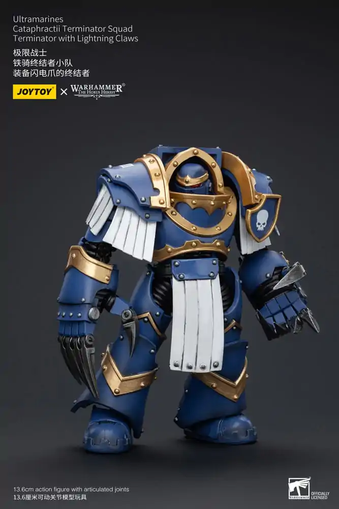 Warhammer The Horus Heresy figurină de acțiune 1/18 Ultramarines Cataphractii Terminator Squad Terminator cu Lightning Claws 14 cm poza produsului