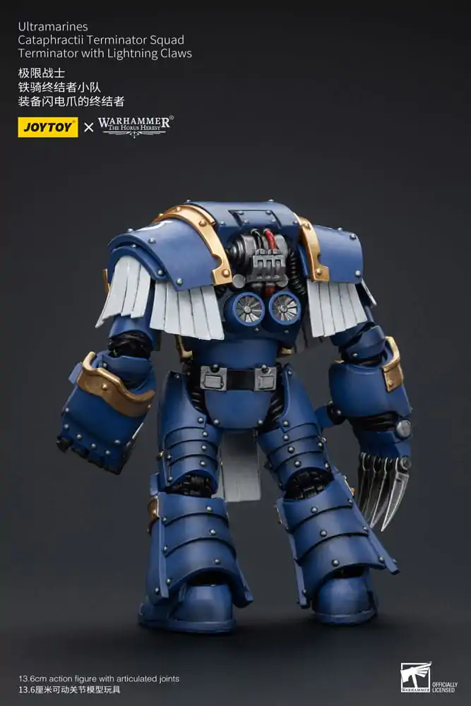 Warhammer The Horus Heresy figurină de acțiune 1/18 Ultramarines Cataphractii Terminator Squad Terminator cu Lightning Claws 14 cm poza produsului