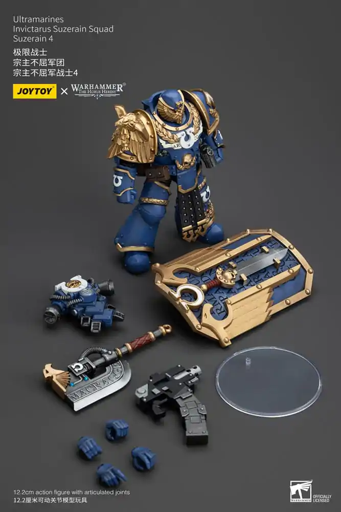 Warhammer The Horus Heresy Figurina de Acțiune 1/18 Ultramarines Invictarus Suzerain Squad Suzerain 4 12 cm poza produsului