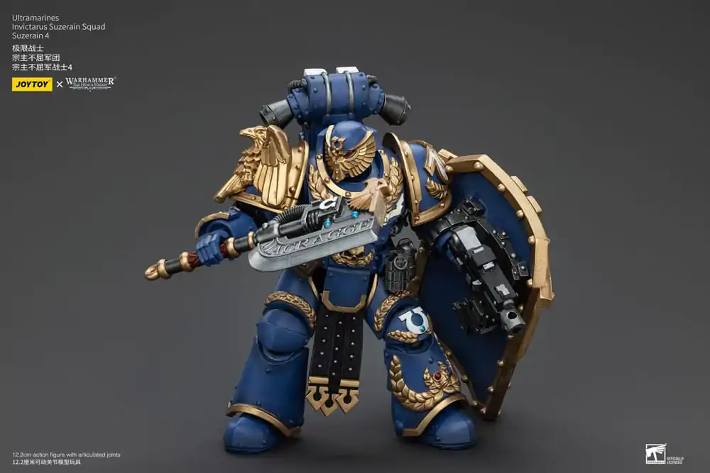 Warhammer The Horus Heresy Figurina de Acțiune 1/18 Ultramarines Invictarus Suzerain Squad Suzerain 4 12 cm poza produsului