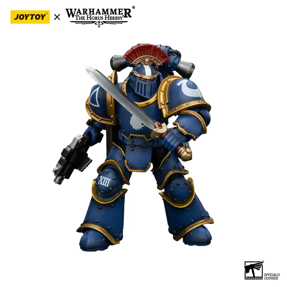 Warhammer The Horus Heresy figurină de acțiune 1/18 Ultramarines Legion MKIII Tactical Squad Sergeant cu Power Sword 12 cm poza produsului