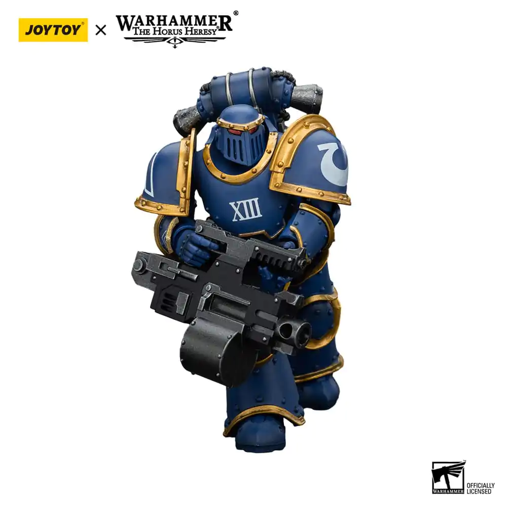 Warhammer The Horus Heresy Figurina de acțiune 1/18 Ultramarines Legion MKIII Tactical Support Squad Legionar cu Heavy Bolter 12 cm poza produsului