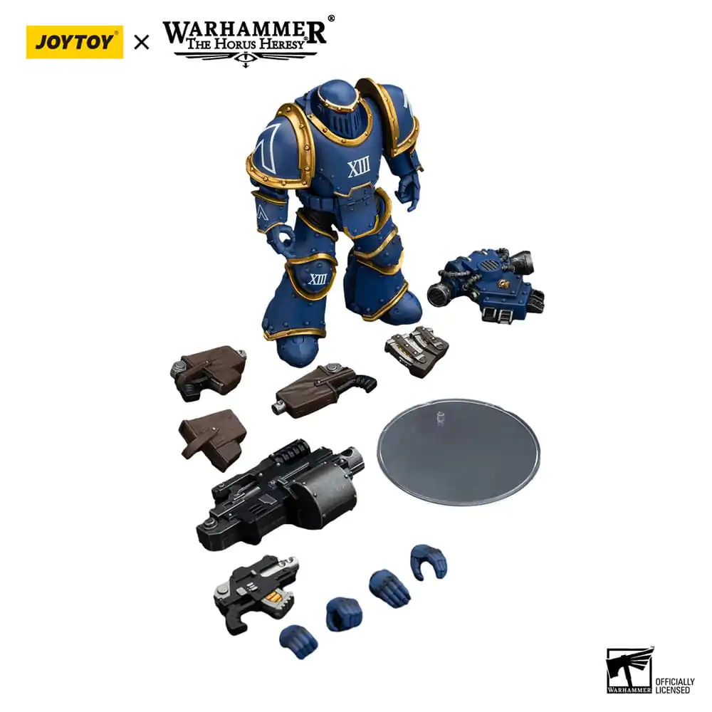 Warhammer The Horus Heresy Figurina de acțiune 1/18 Ultramarines Legion MKIII Tactical Support Squad Legionar cu Heavy Bolter 12 cm poza produsului