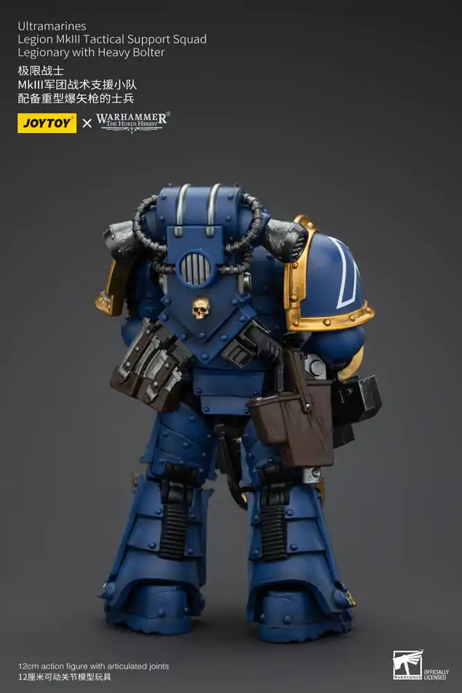 Warhammer The Horus Heresy Figurina de acțiune 1/18 Ultramarines Legion MKIII Tactical Support Squad Legionar cu Heavy Bolter 12 cm poza produsului