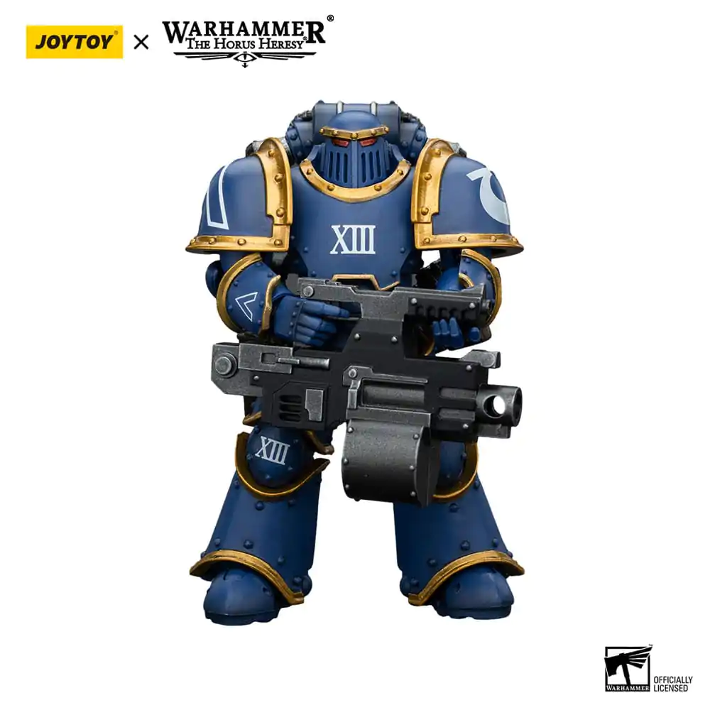 Warhammer The Horus Heresy Figurina de acțiune 1/18 Ultramarines Legion MKIII Tactical Support Squad Legionar cu Heavy Bolter 12 cm poza produsului