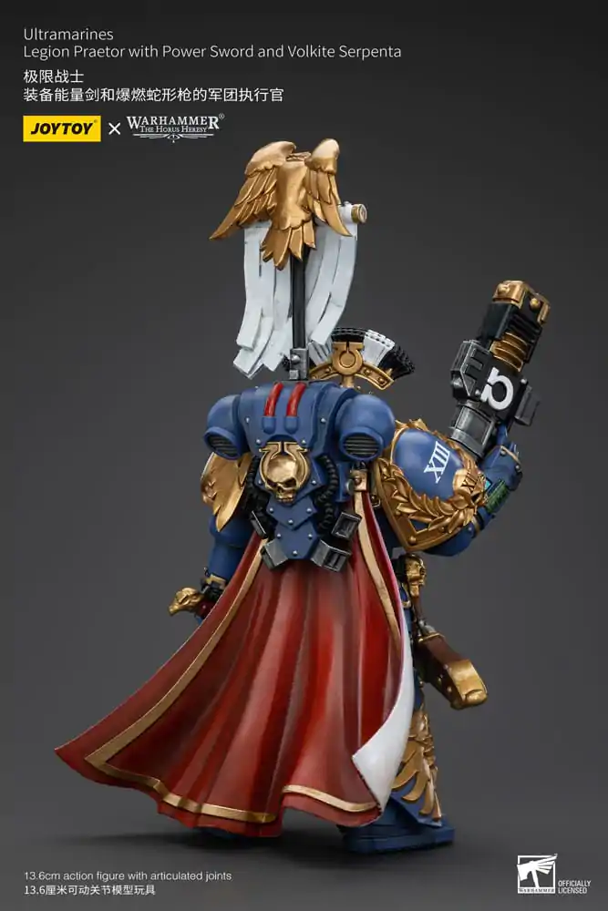 Warhammer The Horus Heresy Figurina de acțiune 1/18 Ultramarines Legion Praetor cu Power Sword și Volkite Serpenta 12 cm poza produsului