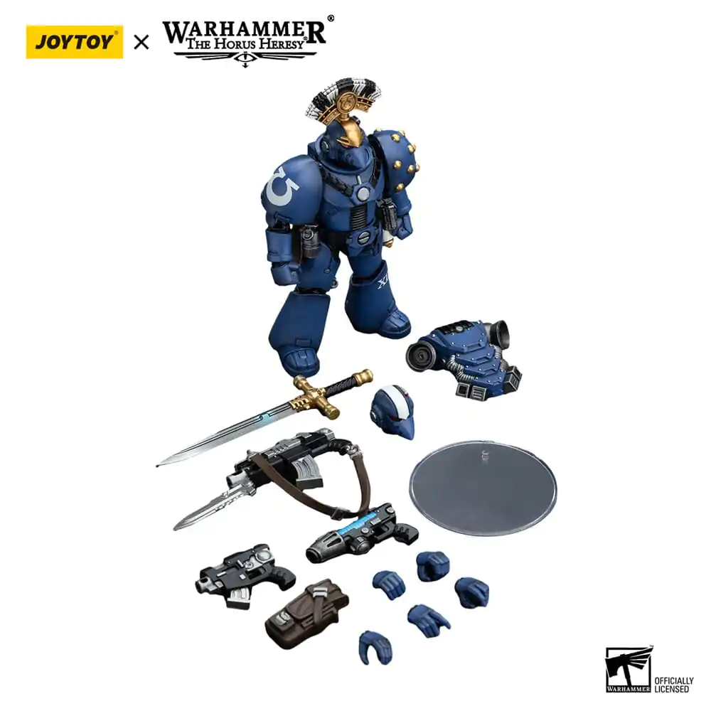 Figurină de acțiune Warhammer The Horus Heresy 1/18 Ultramarines MK VI Tactical Squad Sergent cu Pistol Plasma și Spadă Energetică 12 cm poza produsului