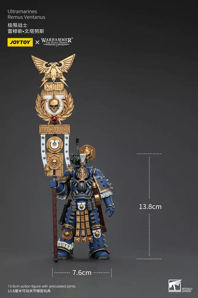 Figurină de acțiune Warhammer The Horus Heresy 1/18 Ultramarines Remus Ventanus 14 cm poza produsului