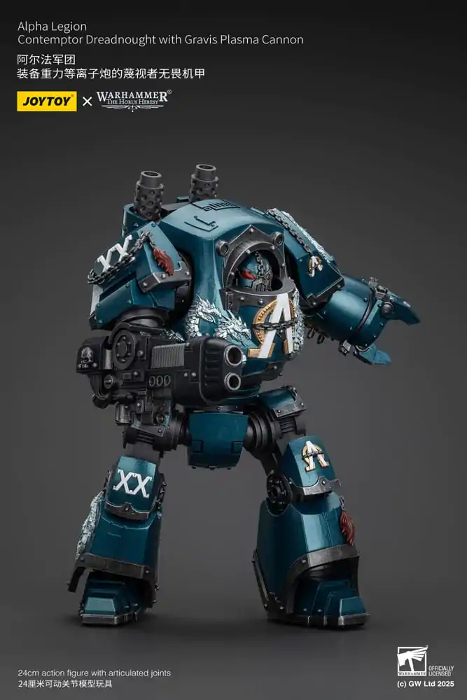 Warhammer The Horus Heresy Figurina de acțiune Alpha Legion Contemptor Dreadnought with Gravis Plasma Cannon 25 cm poza produsului