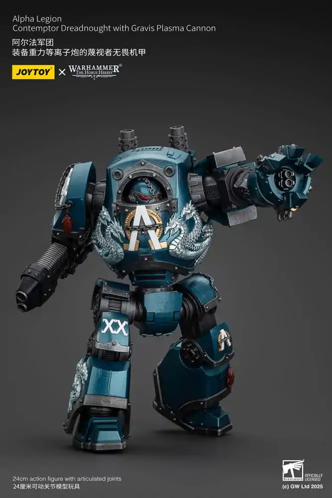 Warhammer The Horus Heresy Figurina de acțiune Alpha Legion Contemptor Dreadnought with Gravis Plasma Cannon 25 cm poza produsului