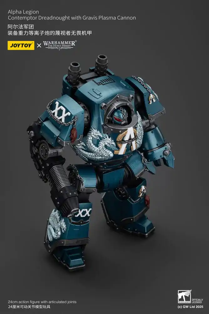 Warhammer The Horus Heresy Figurina de acțiune Alpha Legion Contemptor Dreadnought with Gravis Plasma Cannon 25 cm poza produsului