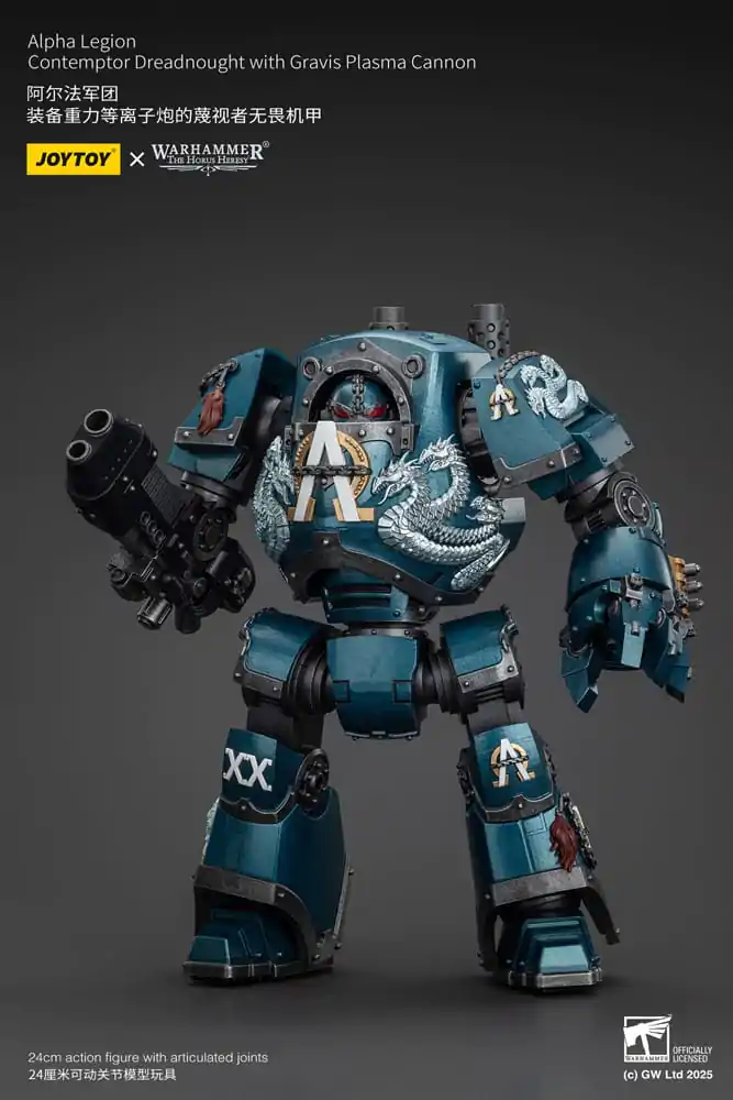 Warhammer The Horus Heresy Figurina de acțiune Alpha Legion Contemptor Dreadnought with Gravis Plasma Cannon 25 cm poza produsului