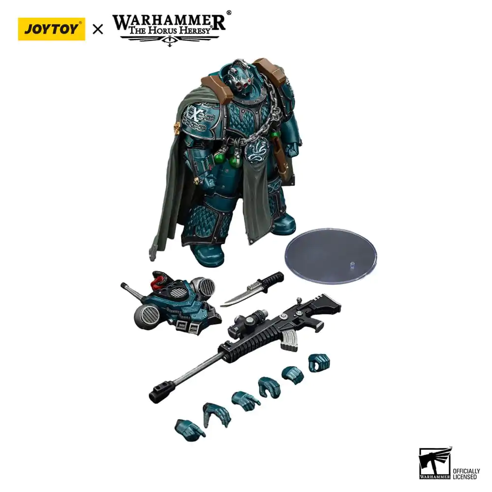 Warhammer The Horus Heresy Figurină de acțiune Alpha Legion Exodus The One who is Many With Sniper Rifle And Power Dagger 12 cm poza produsului