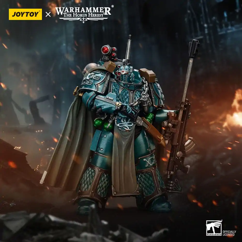 Warhammer The Horus Heresy Figurină de acțiune Alpha Legion Exodus The One who is Many With Sniper Rifle And Power Dagger 12 cm poza produsului