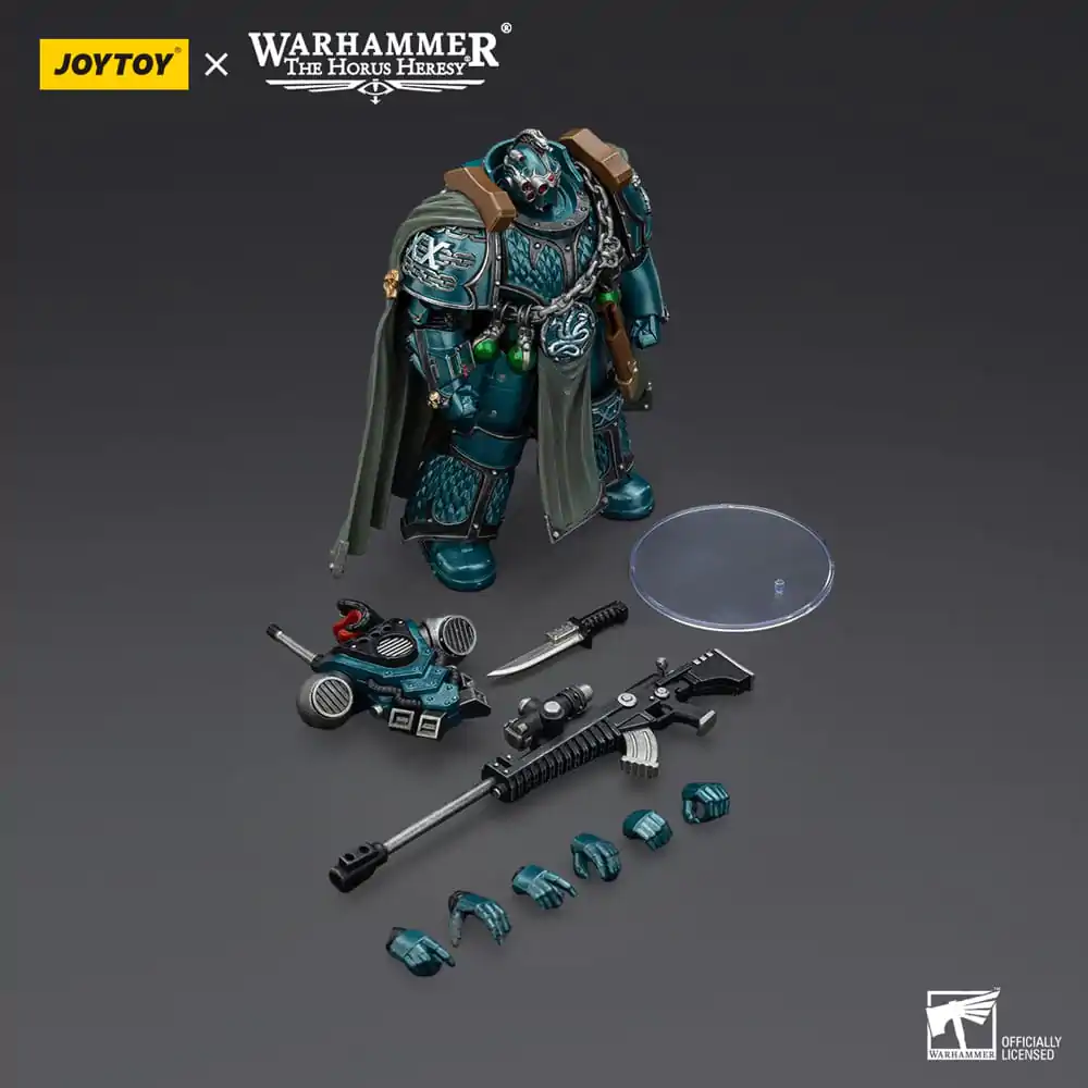 Warhammer The Horus Heresy Figurină de acțiune Alpha Legion Exodus The One who is Many With Sniper Rifle And Power Dagger 12 cm poza produsului