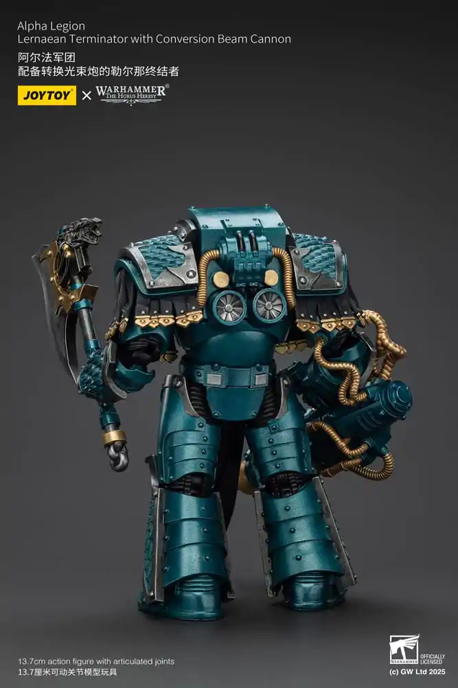 Warhammer The Horus Heresy Figurina de acțiune Alpha Legion Lernaean Terminator with Conversion Beam Cannon 20 cm poza produsului