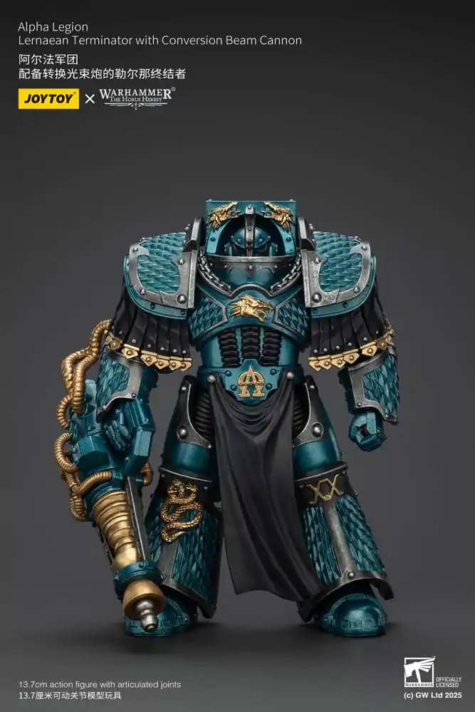 Warhammer The Horus Heresy Figurina de acțiune Alpha Legion Lernaean Terminator with Conversion Beam Cannon 20 cm poza produsului