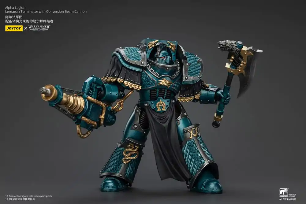 Warhammer The Horus Heresy Figurina de acțiune Alpha Legion Lernaean Terminator with Conversion Beam Cannon 20 cm poza produsului