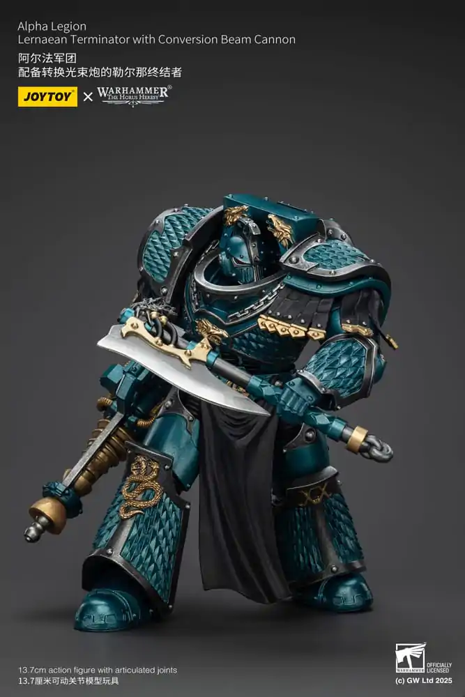Warhammer The Horus Heresy Figurina de acțiune Alpha Legion Lernaean Terminator with Conversion Beam Cannon 20 cm poza produsului