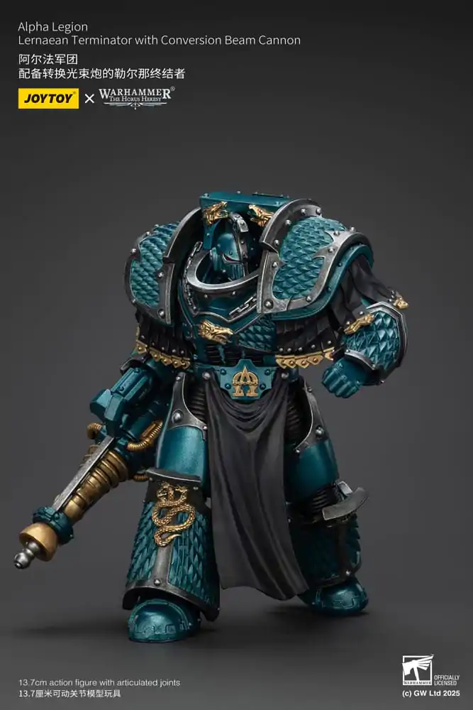 Warhammer The Horus Heresy Figurina de acțiune Alpha Legion Lernaean Terminator with Conversion Beam Cannon 20 cm poza produsului
