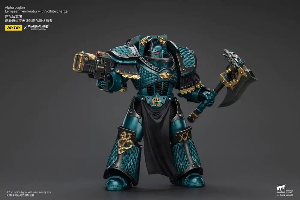 Warhammer The Horus Heresy Figurină de Acțiune Alpha Legion Lernaean Terminator with Volkite Charger 20 cm poza produsului