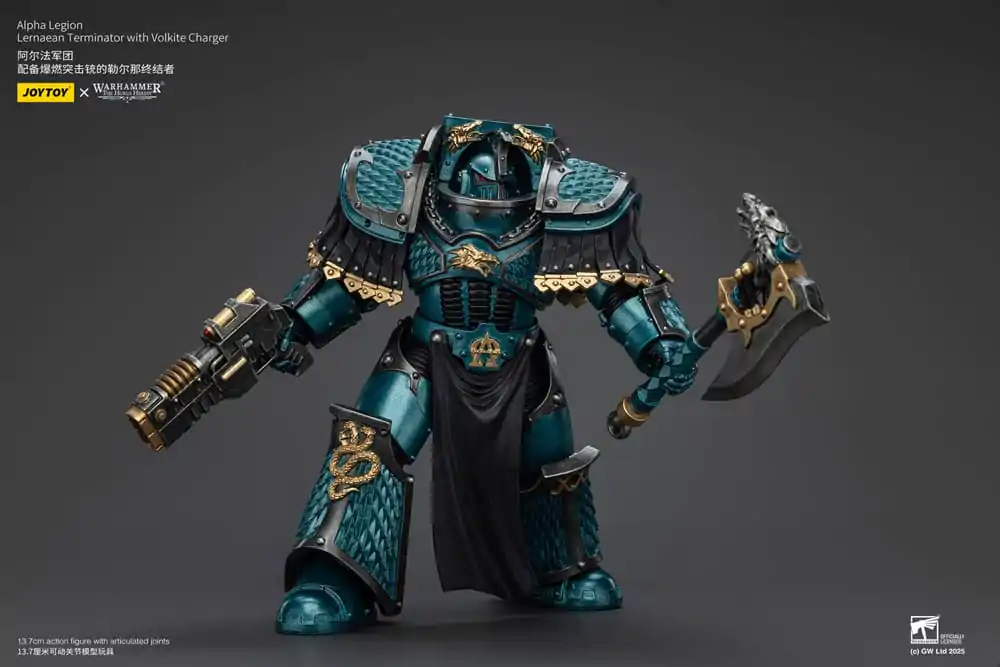 Warhammer The Horus Heresy Figurină de Acțiune Alpha Legion Lernaean Terminator with Volkite Charger 20 cm poza produsului