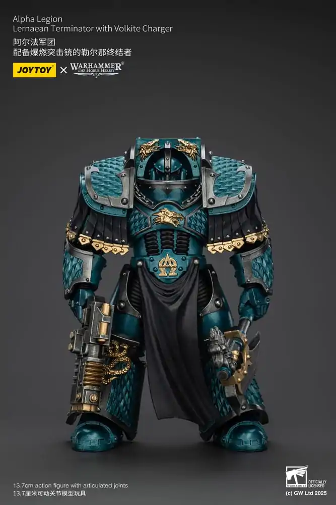 Warhammer The Horus Heresy Figurină de Acțiune Alpha Legion Lernaean Terminator with Volkite Charger 20 cm poza produsului