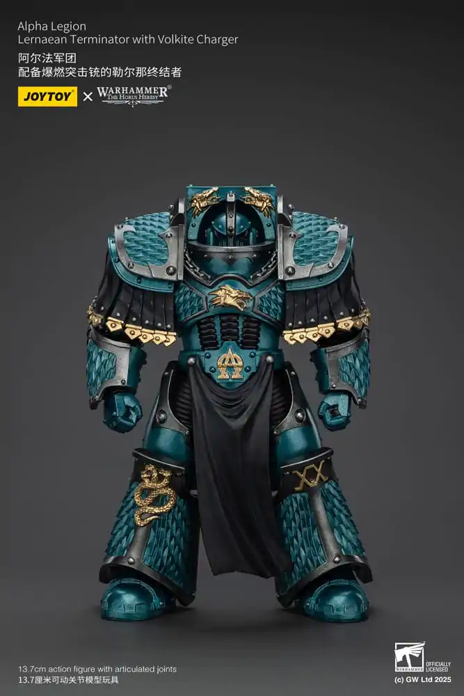 Warhammer The Horus Heresy Figurină de Acțiune Alpha Legion Lernaean Terminator with Volkite Charger 20 cm poza produsului