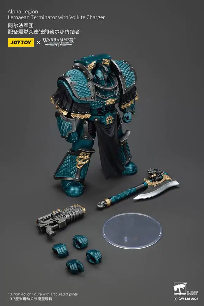 Warhammer The Horus Heresy Figurină de Acțiune Alpha Legion Lernaean Terminator with Volkite Charger 20 cm poza produsului