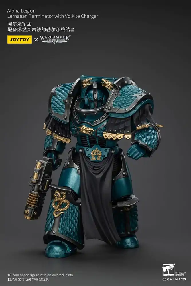 Warhammer The Horus Heresy Figurină de Acțiune Alpha Legion Lernaean Terminator with Volkite Charger 20 cm poza produsului