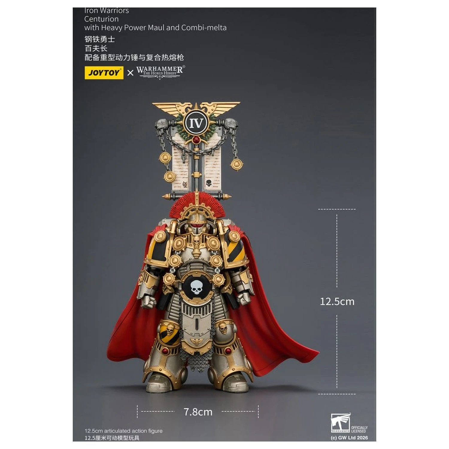 Warhammer The Horus Heresy figurina de actiune Iron Warriors Centurion 13 cm poza produsului