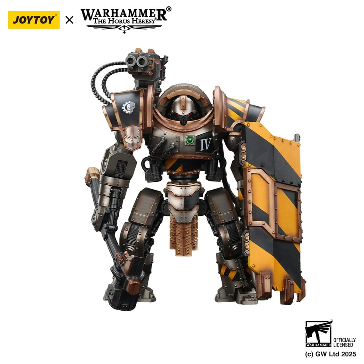 Warhammer The Horus Heresy figurina de actiune Iron Warriors Iron Circle Domitar-Ferrum Class Battle-automata with Karceri Battle Shield 24 cm poza produsului