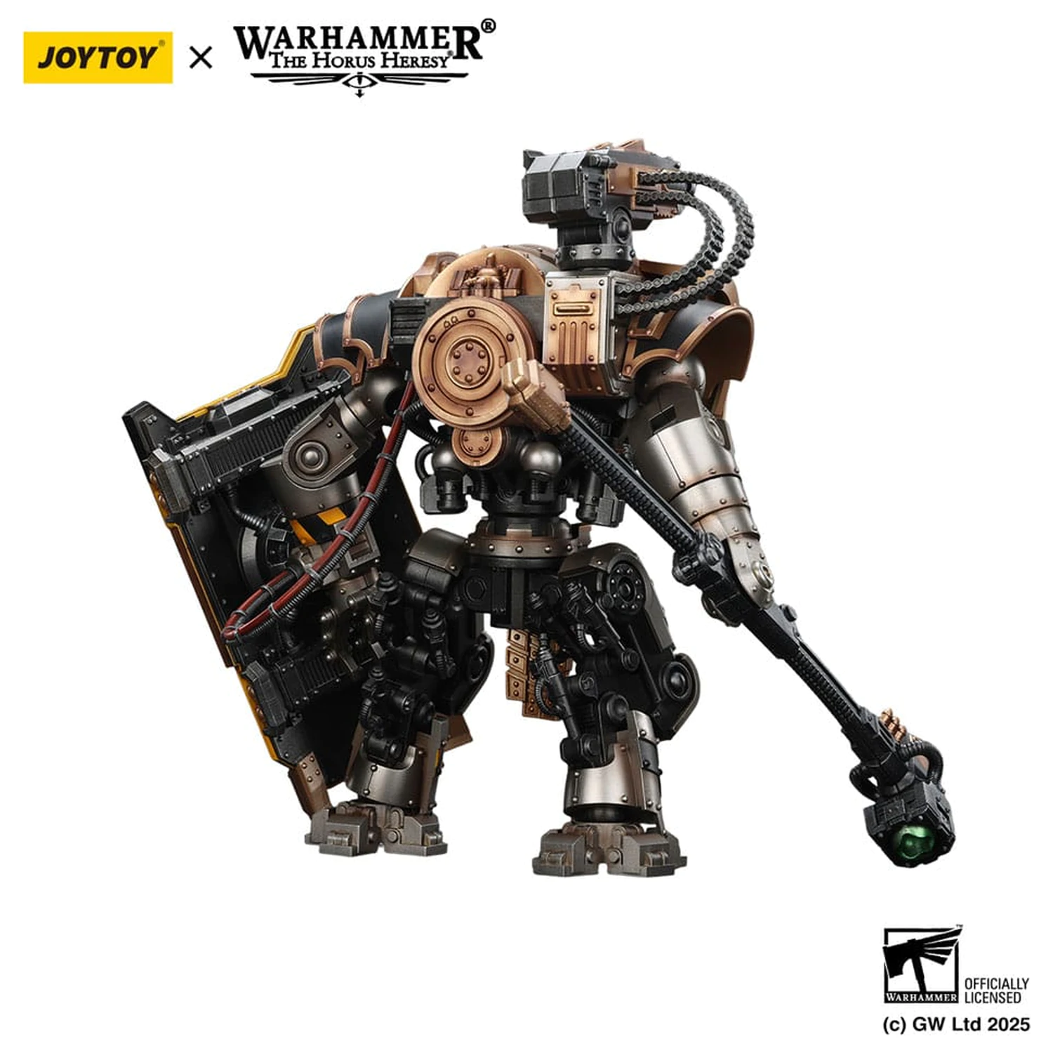 Warhammer The Horus Heresy figurina de actiune Iron Warriors Iron Circle Domitar-Ferrum Class Battle-automata with Karceri Battle Shield 24 cm poza produsului