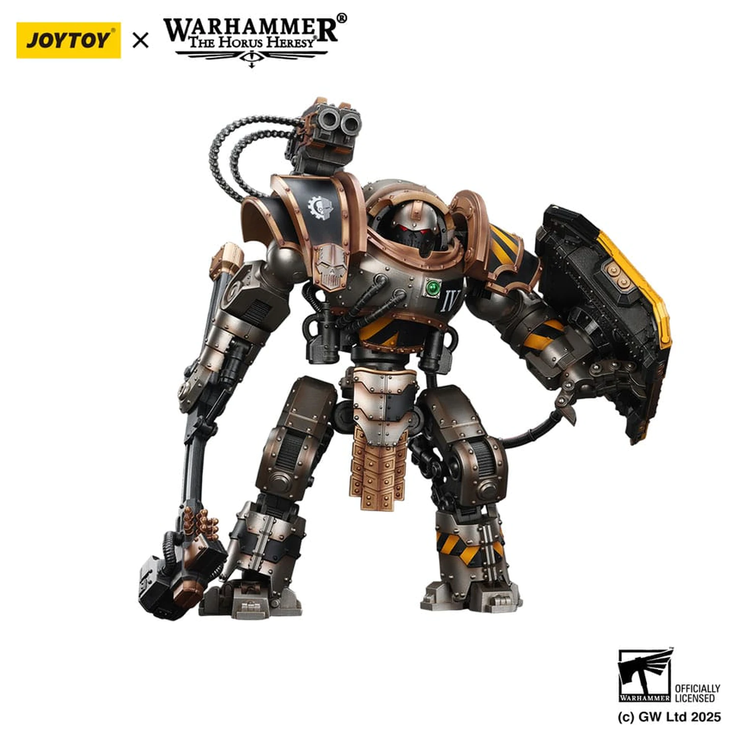 Warhammer The Horus Heresy figurina de actiune Iron Warriors Iron Circle Domitar-Ferrum Class Battle-automata with Karceri Battle Shield 24 cm poza produsului