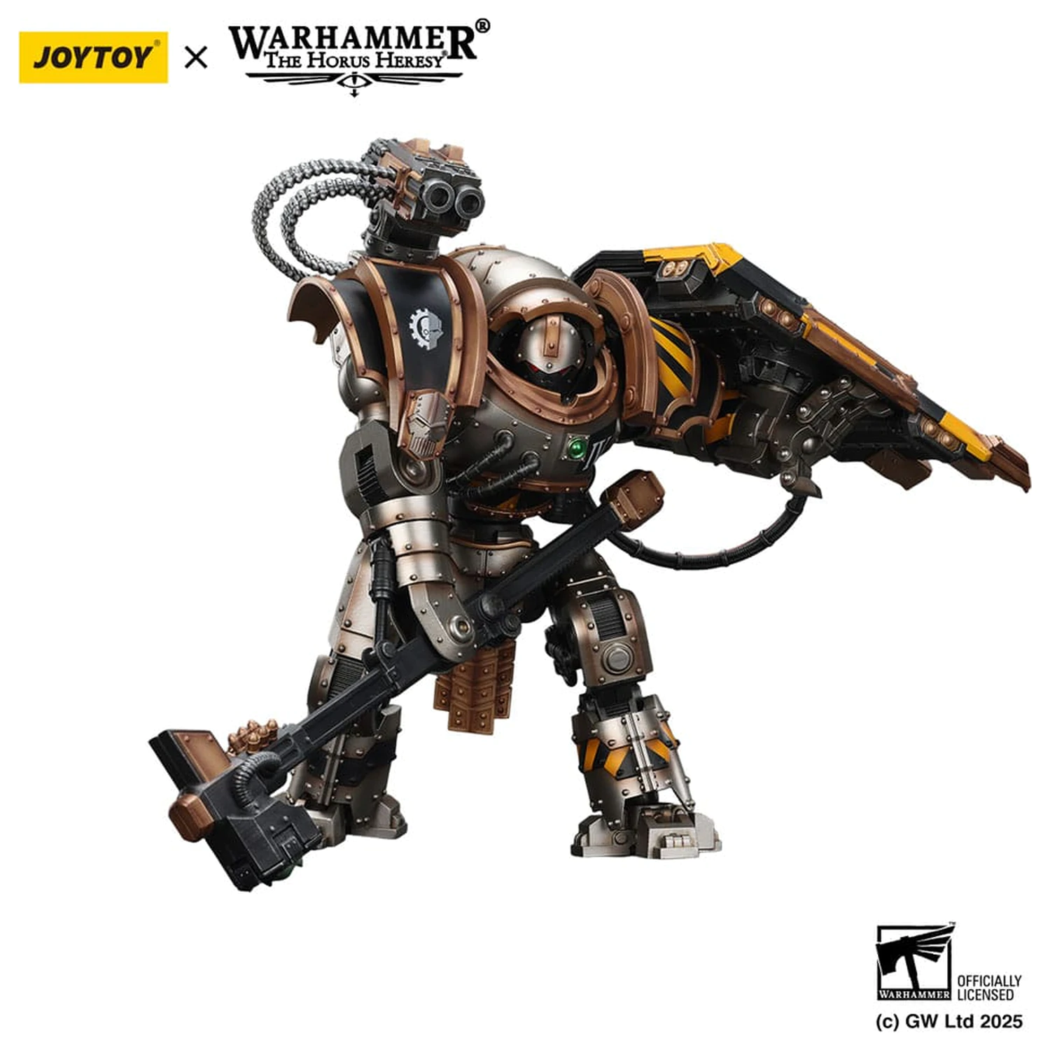 Warhammer The Horus Heresy figurina de actiune Iron Warriors Iron Circle Domitar-Ferrum Class Battle-automata with Karceri Battle Shield 24 cm poza produsului