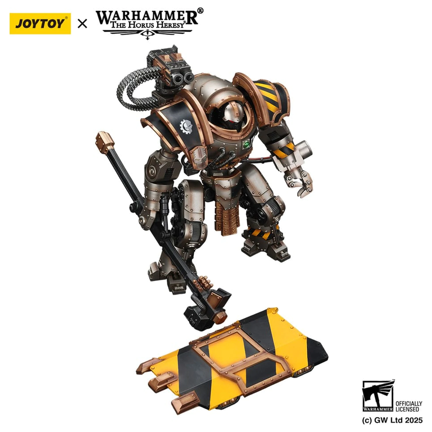 Warhammer The Horus Heresy figurina de actiune Iron Warriors Iron Circle Domitar-Ferrum Class Battle-automata with Karceri Battle Shield 24 cm poza produsului
