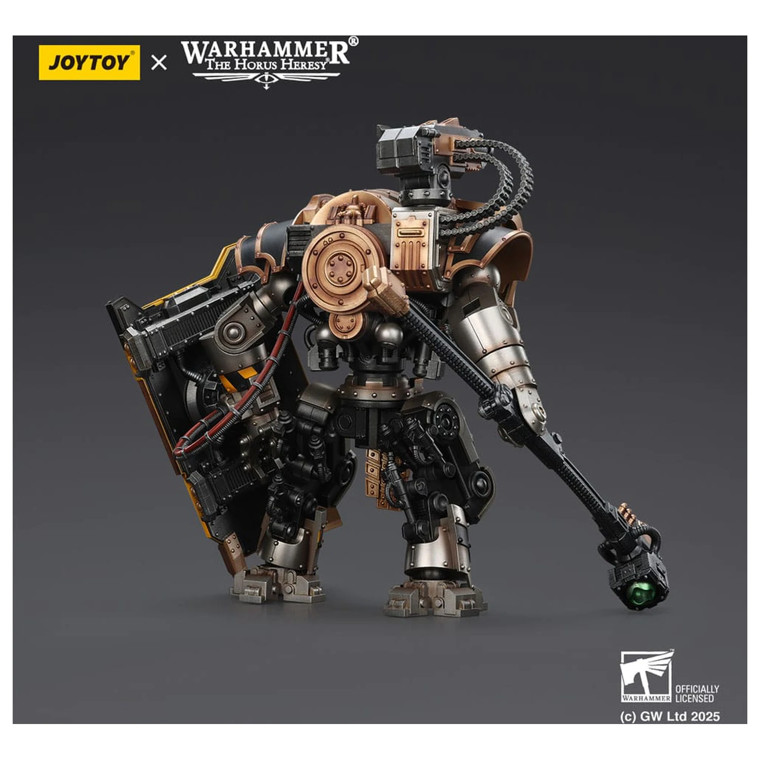 Warhammer The Horus Heresy figurina de actiune Iron Warriors Iron Circle Domitar-Ferrum Class Battle-automata with Karceri Battle Shield 24 cm poza produsului