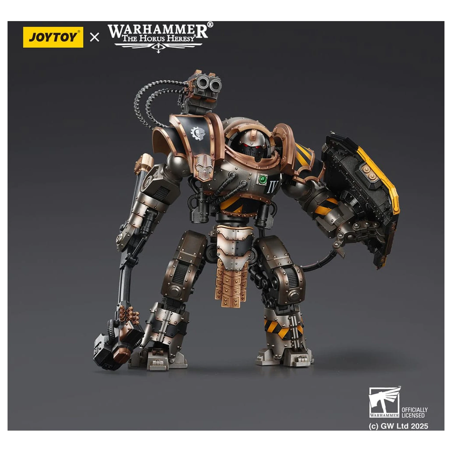 Warhammer The Horus Heresy figurina de actiune Iron Warriors Iron Circle Domitar-Ferrum Class Battle-automata with Karceri Battle Shield 24 cm poza produsului