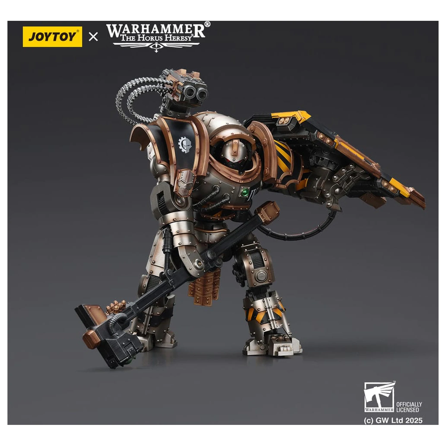 Warhammer The Horus Heresy figurina de actiune Iron Warriors Iron Circle Domitar-Ferrum Class Battle-automata with Karceri Battle Shield 24 cm poza produsului