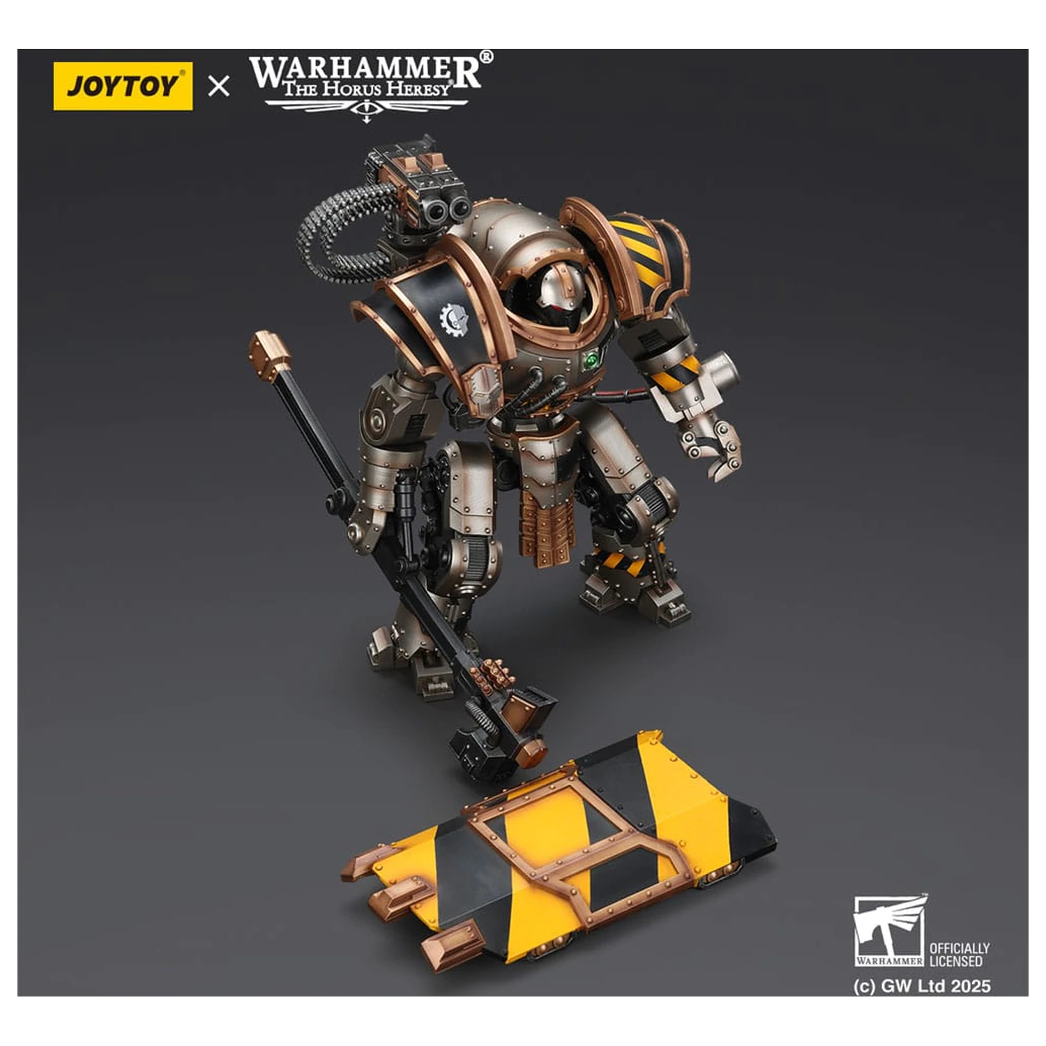 Warhammer The Horus Heresy figurina de actiune Iron Warriors Iron Circle Domitar-Ferrum Class Battle-automata with Karceri Battle Shield 24 cm poza produsului