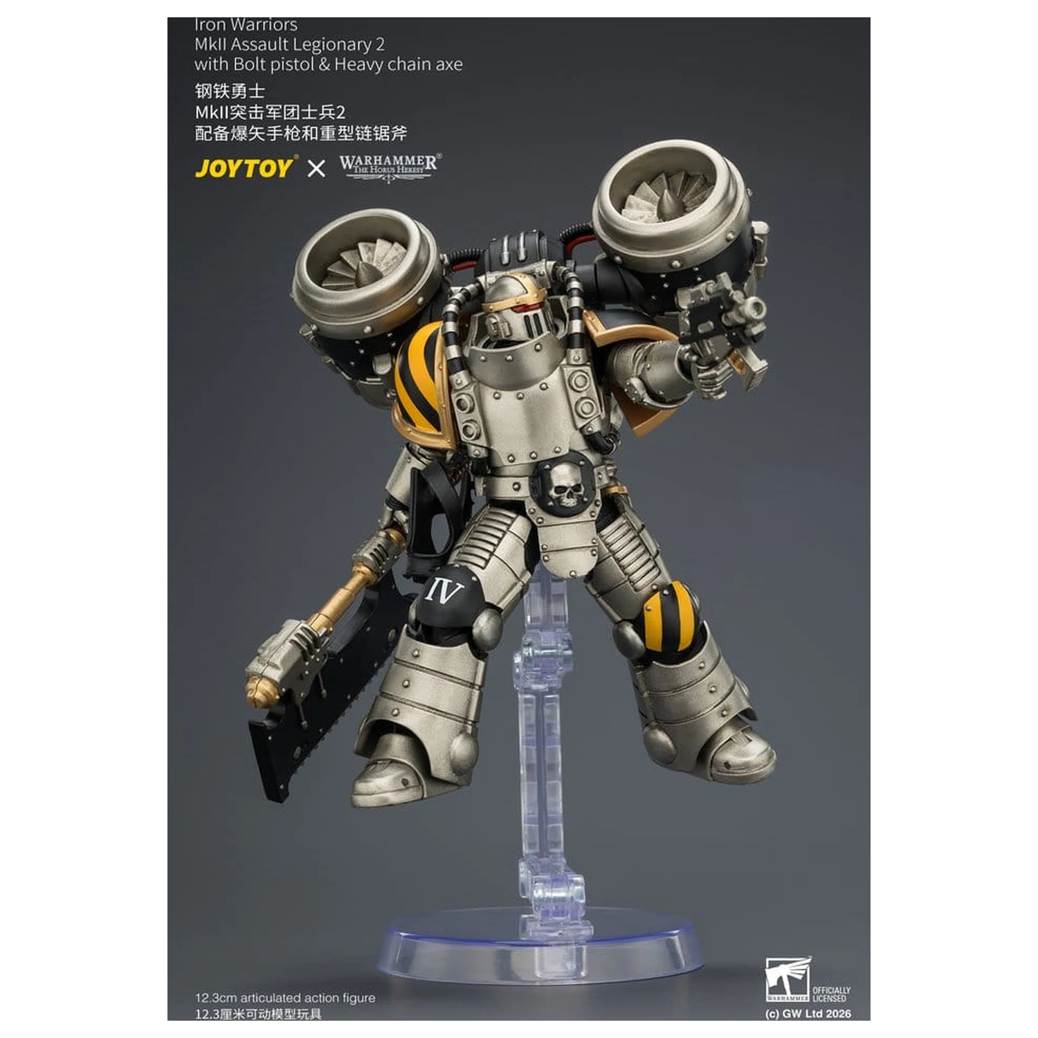 Warhammer The Horus Heresy Figurina de actiune Iron Warriors MkII Assault Legionary 2 12 cm poza produsului