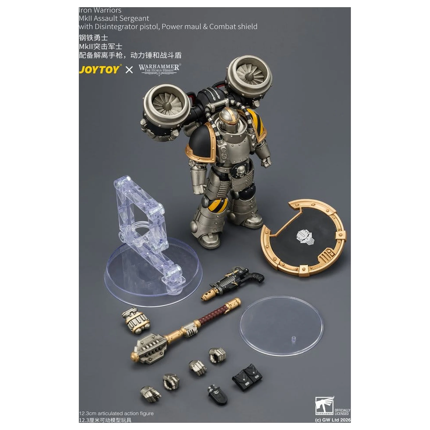 Warhammer The Horus Heresy figurina de actiune Iron Warriors MkII Assault Sergeant 12 cm poza produsului